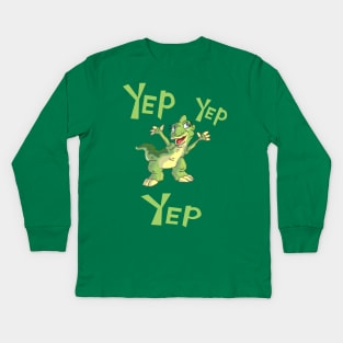 Yep yep yep! Kids Long Sleeve T-Shirt